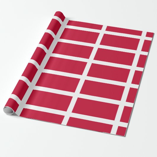 Dänemarkflagge Geschenkpapier (Ungerollt)