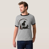 Dänen im Gras T-Shirt (Vorne ganz)