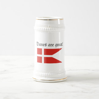 Dänen sind großer Stein Bierglas