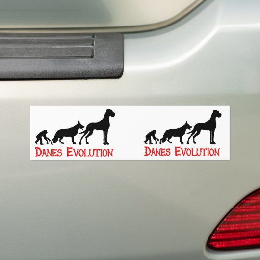 Danes Evolution Autoaufkleber (Auf Auto)