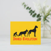 Danes Evolution Postkarte (Stehend Vorderseite)