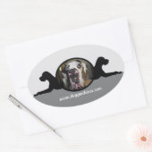 Danesticker Ovaler Aufkleber (Umschlag)