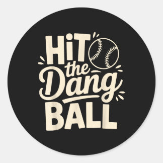 Dang Ball treffen, Baseball-Apparel tendieren, spi Runder Aufkleber