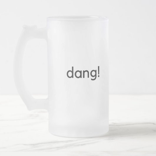 Dang! Mattglas Bierglas (Links)