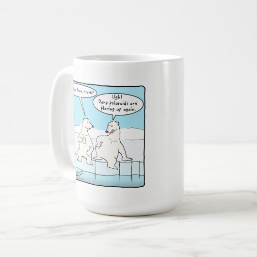 "Dang Polaroide sind Schauspiel oben wieder!" Kaffeetasse (Vorderseite Links)