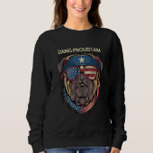 Dang Proud I Am 4th of July Independence Fourth of Sweatshirt (Vorderseite)