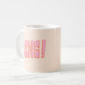 DANG! (Western Saloon Schriftart, Retro Mod-Farben Kaffeetasse (Vorderseite Links)