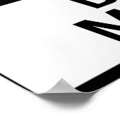 DANGER BAD MOOD FAKE FUNNY SICHERHEITSSIGNAGE POSTER (Ecke)