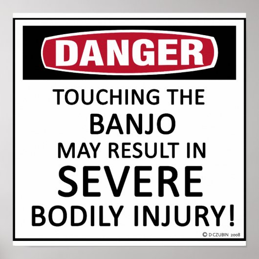 Danger Banjo Poster (Vorne)