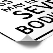 Danger Bass Klarinette Poster (Ecke)