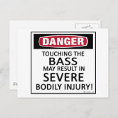 Danger Bass Postkarte (Vorne/Hinten)