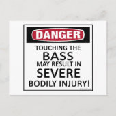 Danger Bass Postkarte (Vorderseite)