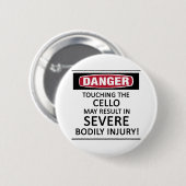 Danger Cello Button (Vorne & Hinten)
