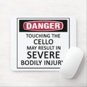 Danger Cello Mousepad (Mit Mouse)