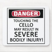 Danger Cello Mousepad (Vorne)