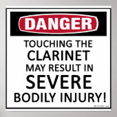 Danger Clarinet Poster (Vorne)