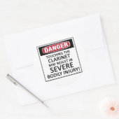 Danger Clarinet Runder Aufkleber (Umschlag)