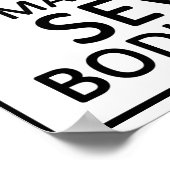 Danger Contrabass Klarinette Poster (Ecke)