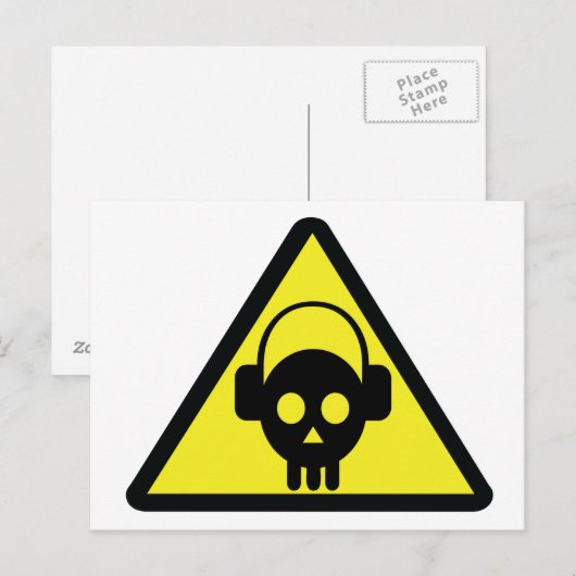 Danger DJ Postkarte (Vorne/Hinten)