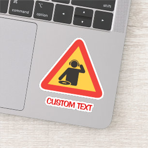 Danger-DJs am Arbeitsplatz Aufkleber