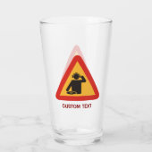 Danger-DJs am Arbeitsplatz Glas (Rückseite)