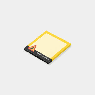 Danger-DJs am Arbeitsplatz Post-it Klebezettel