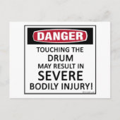 Danger Drum Postkarte (Vorderseite)