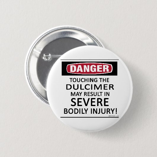 Danger Dulcimer Button (Vorne & Hinten)