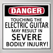 Danger Electric Guitar Poster (Vorne)