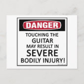 Danger Guitar Postkarte (Vorderseite)