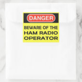 DANGER HAM RADIO STICKER (Tasche)