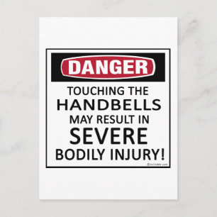 Danger Handbells Postkarte