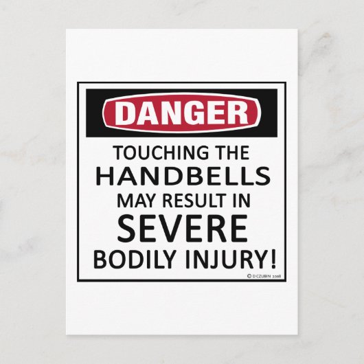 Danger Handbells Postkarte (Vorderseite)