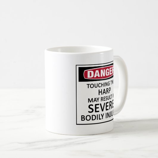 Danger Harp Kaffeetasse (VorderseiteRechts)