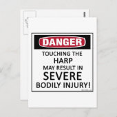 Danger Harp Postkarte (Vorne/Hinten)