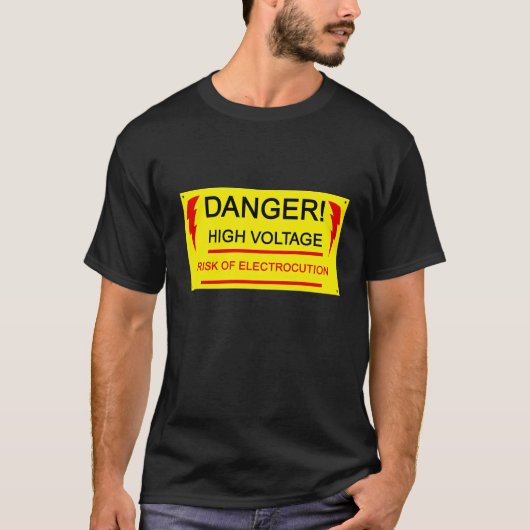 Danger, high, voltage tee (Vorderseite)