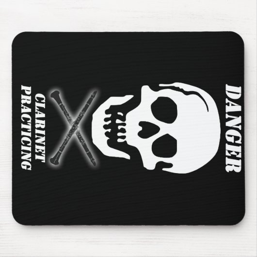 DANGER - Klarinettentraining Mousepad (Vorne)