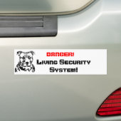 DANGER!, Living Sec... Autoaufkleber (Auf Auto)