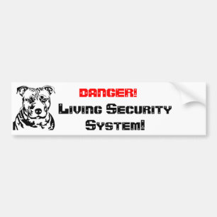 DANGER!, Living Sec... Autoaufkleber