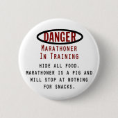 Danger Marathoner Button (Vorderseite)