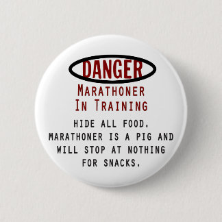 Danger Marathoner Button