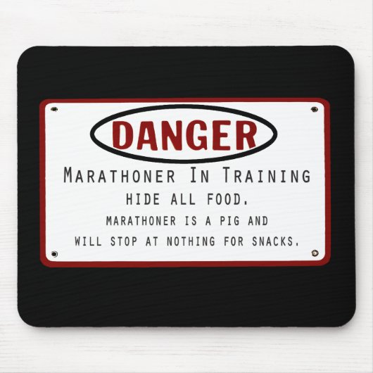 Danger Marathoner Mousepad (Vorne)