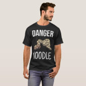 Danger Noodle  Herpetologist Ophidian Snake T-Shirt (Vorne ganz)