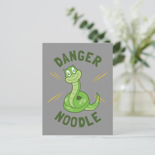 Danger Noodle Postkarte (Stehend Vorderseite)