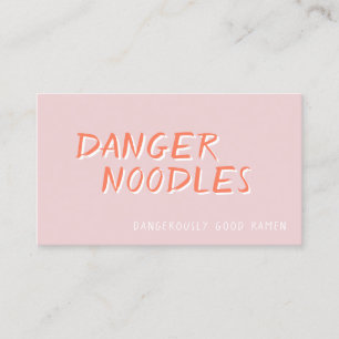 Danger Ramen: Die hipste Restaurant-Visitenkarte Visitenkarte