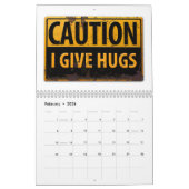 DANGER SIGNS Funny Warning Cauning Metal Rust Sign Kalender (Feb 2026)