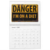 DANGER SIGNS Funny Warning Cauning Metal Rust Sign Kalender (Jan 2027)