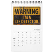 DANGER SIGNS Funny Warning Cauning Metal Rust Sign Kalender (Mär 2026)