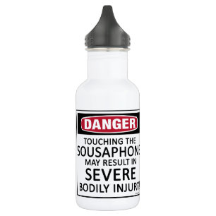 Danger Sousaphon Edelstahlflasche