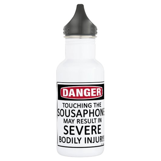 Danger Sousaphon Edelstahlflasche (Links)